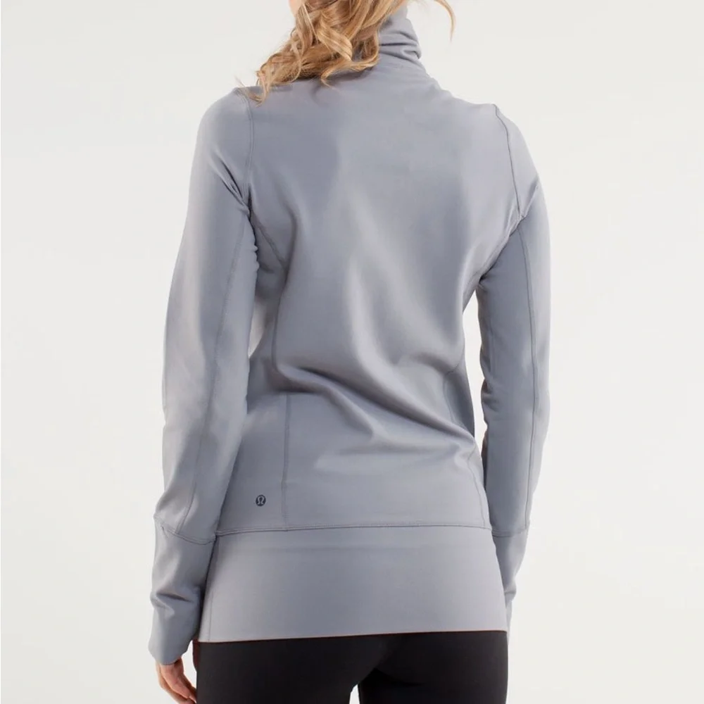 Lululemon In Stride Jacket, Fossil / Wee Are From Space Coal Fossil, Size 4 - Picture 2 of 12